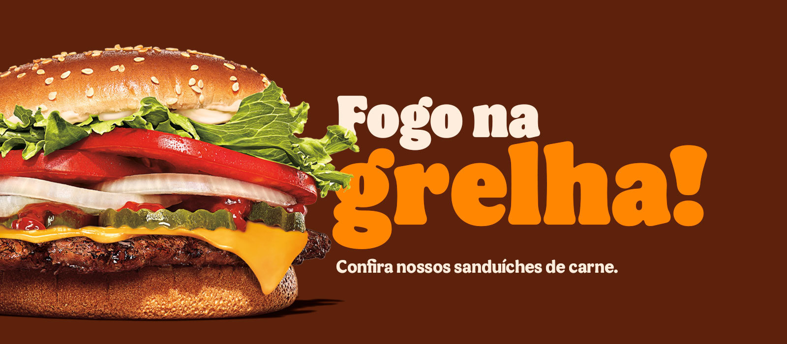 Banner sanduíche de carne
