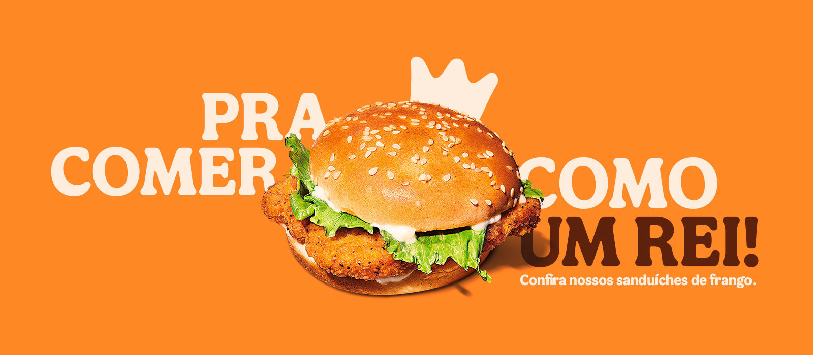 Banner sanduíche de frango